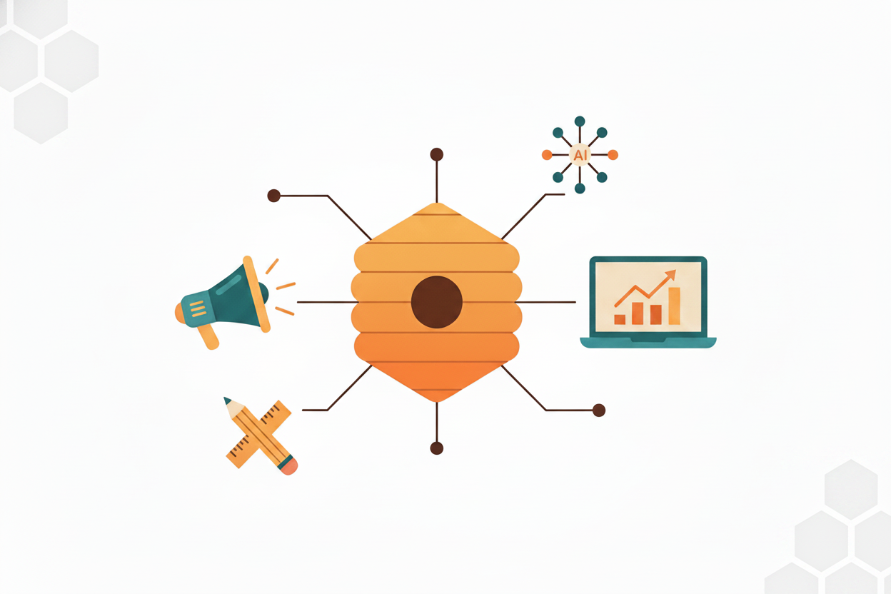 a professional flat design illustration in the organic industrialist style of