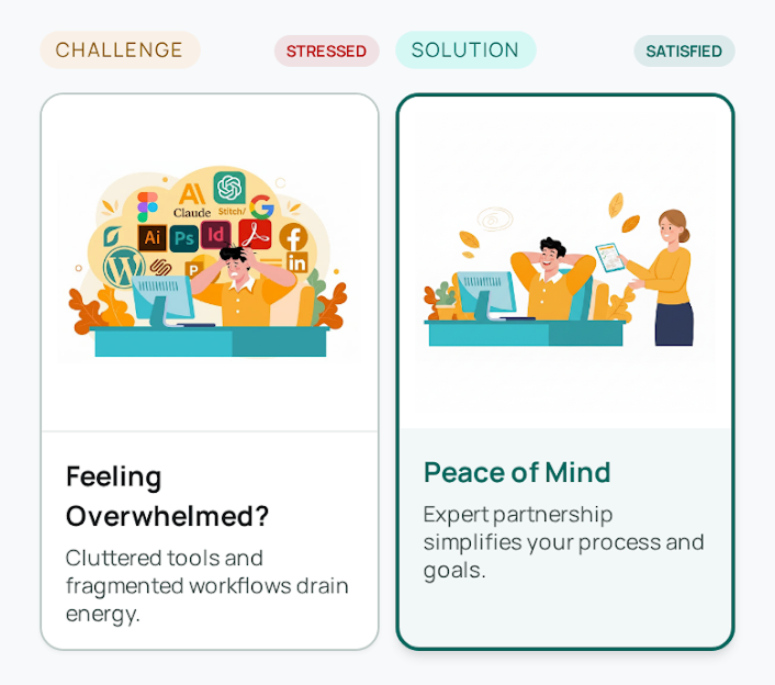 Overwhelmed to Stress-free! Overwhelmed to Stress-free!